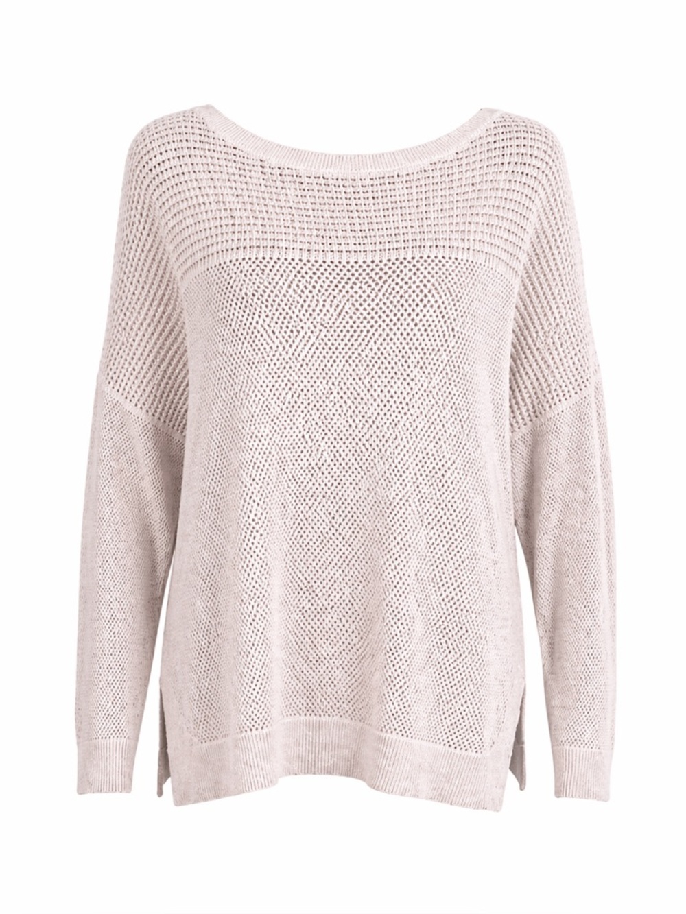 Margaret O'Leary Light Pink Knit Sweater Womens Size Small